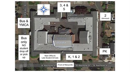 School dismissal map